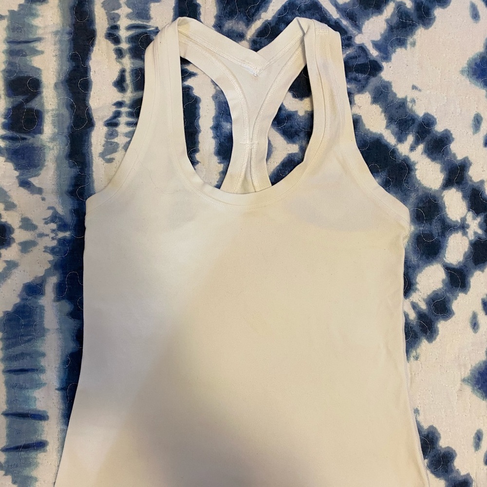 Lululemon white racer back tank